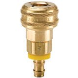 30 Series Brass Coupler with Push-Lok Hose Barb